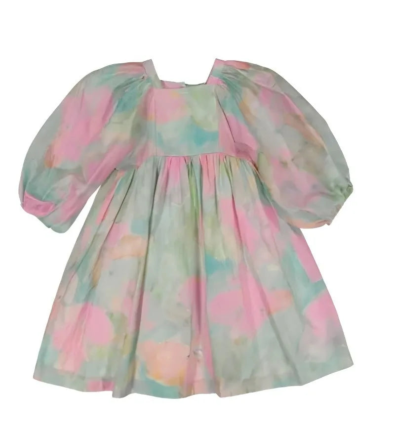 Kids Girls Dress 2026 Summer Bebe Baby Tee Top and Shorts Suit Fashion Children Princess Dress